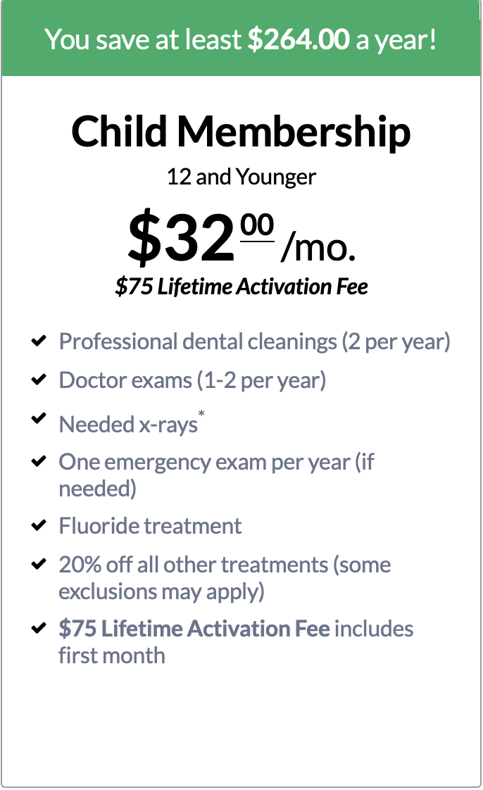 ProCare Family Dental Child dental care membership offer