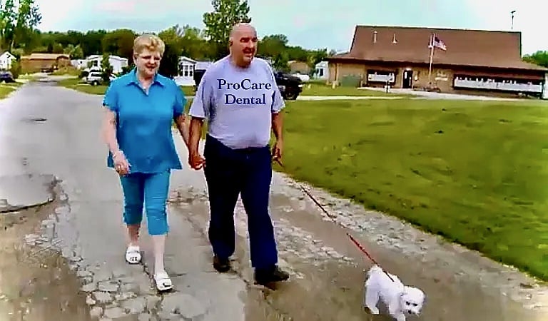 Active senior couple near ProCare Family Dental — healthy smiles at every age