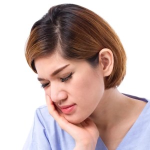 Person with tooth pain